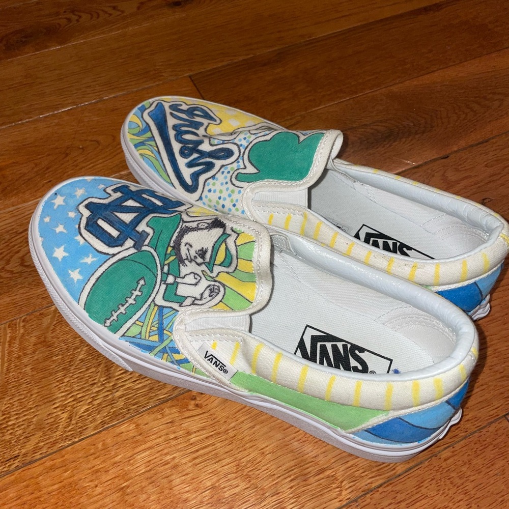 Vans Hand Painted Notre Dame